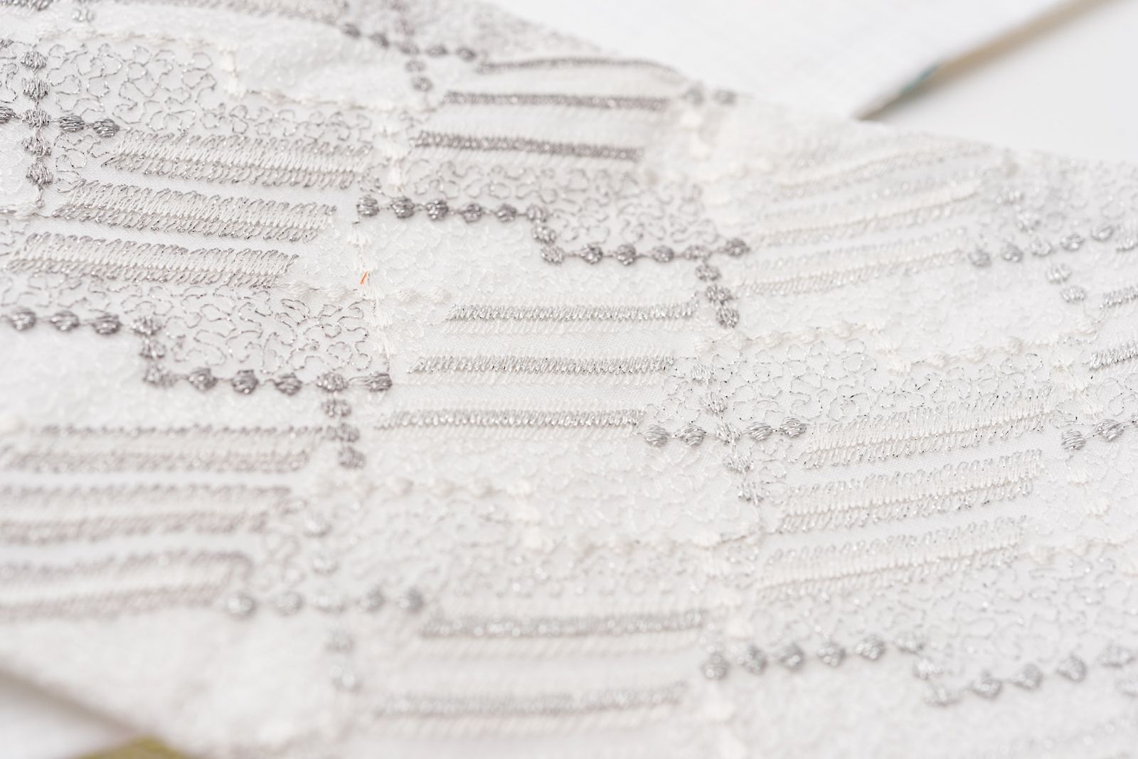 シルクオーガンジーレース半幅帯