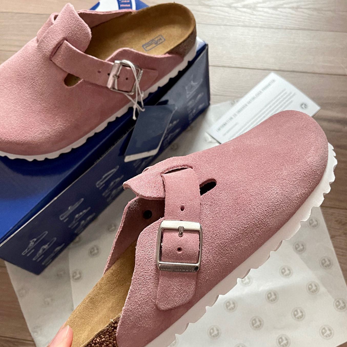 BIRKENSTOCK ビルケンシュトック Boston ボストンスエードサンダル ピンク PINK レディース 靴 サンダル - メルカリ