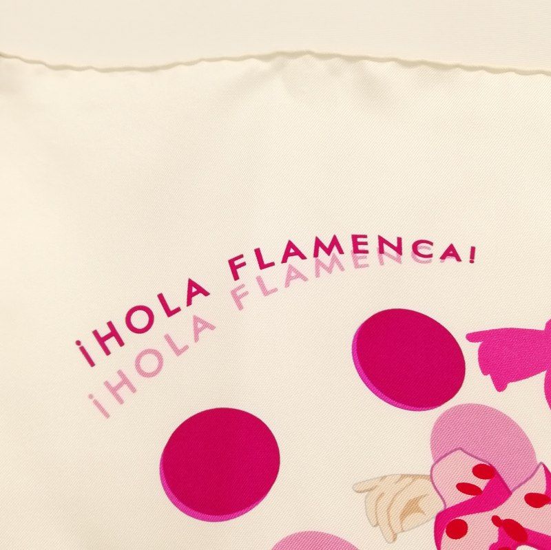 極美品✨エルメス カレ90 Hola Flamencaオラ・フラメンカ スカーフ HERMES（エルメス） シルク カレ90 i HOLA FLAMENCA! オラ・フラメンカ