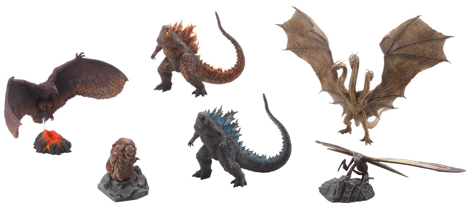 アートスピリッツ 激造シリーズ GODZILLA 2019 ノンスケール PVC/ABS製 彩色済み トレーディングフィギュア 一部組立式 6個入 BOX AT046 
