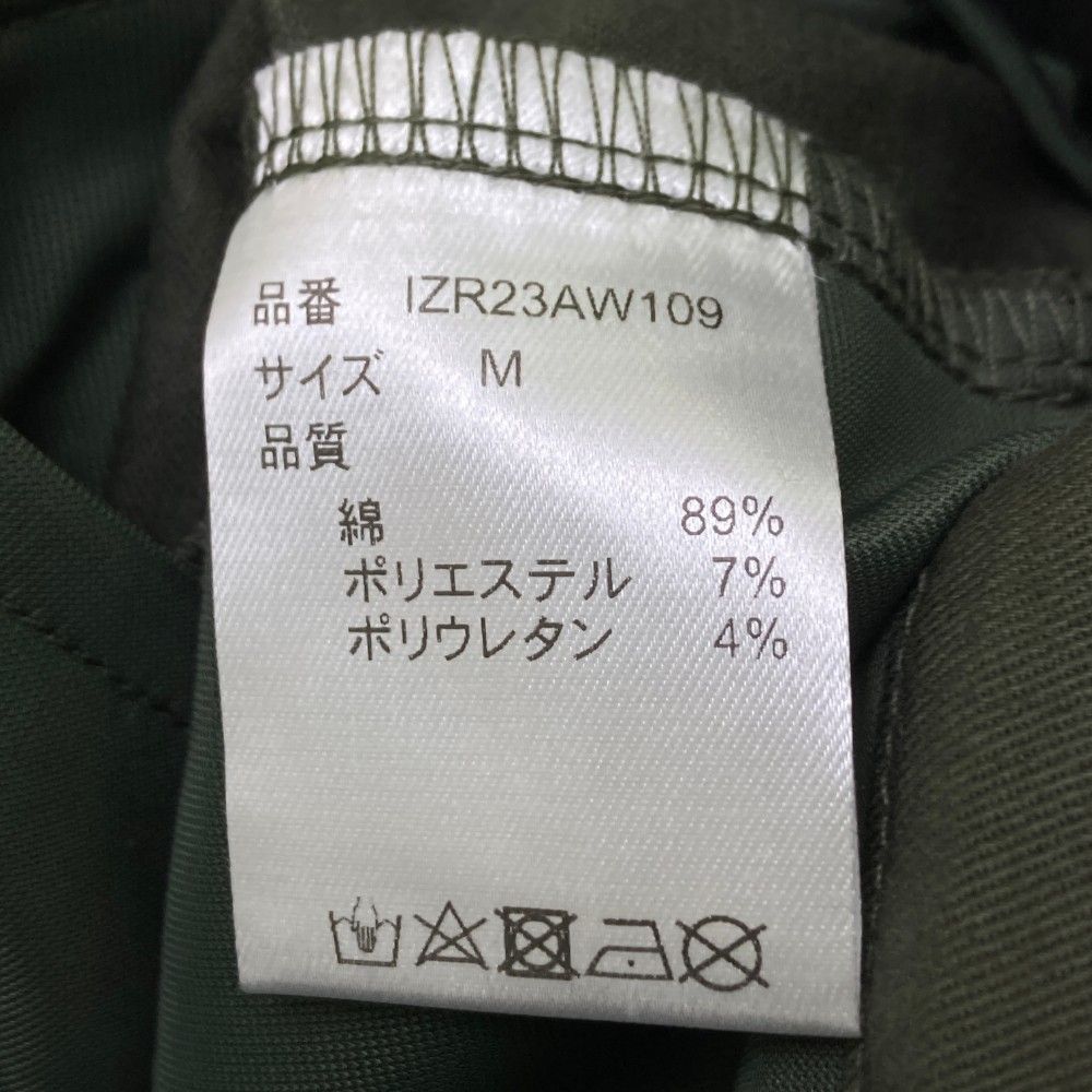 サイズ：M IZREEL イズリール IZR23AW109 ストレッチパンツ  カーキ系 [240101461637] ゴルフウェア メンズ ストスト IZREEL イズリール IZR23AW109 ストレッチパンツ カーキ系