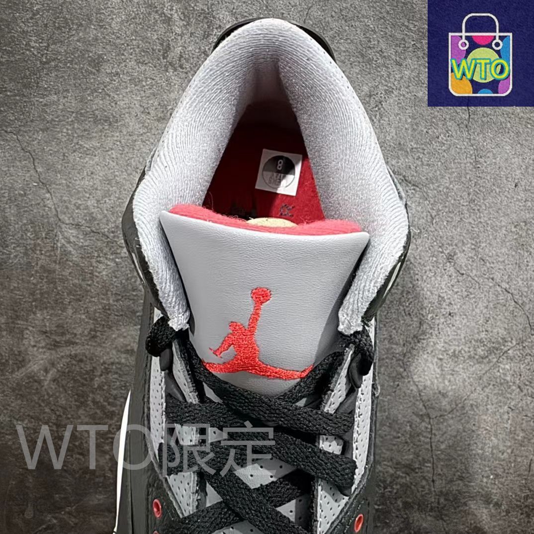 シューズ(男性用) Air Jordan 3 RETRO OG Black Cement US 9 2月17日発売 NIKE AIR JORDAN 3 RETRO OG BLACK CEMENT 854262