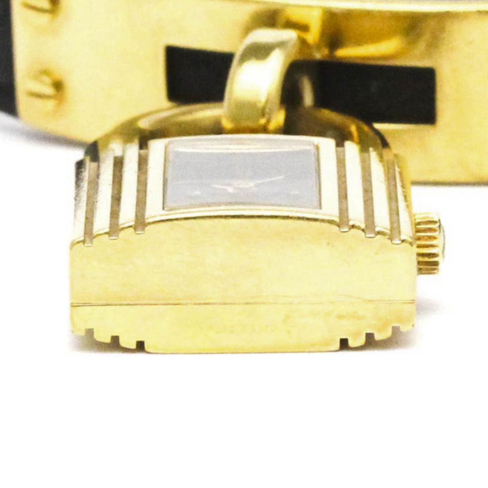 エルメス (HERMES) ケリーウォッチ ゴールドプレート レザー クォーツ