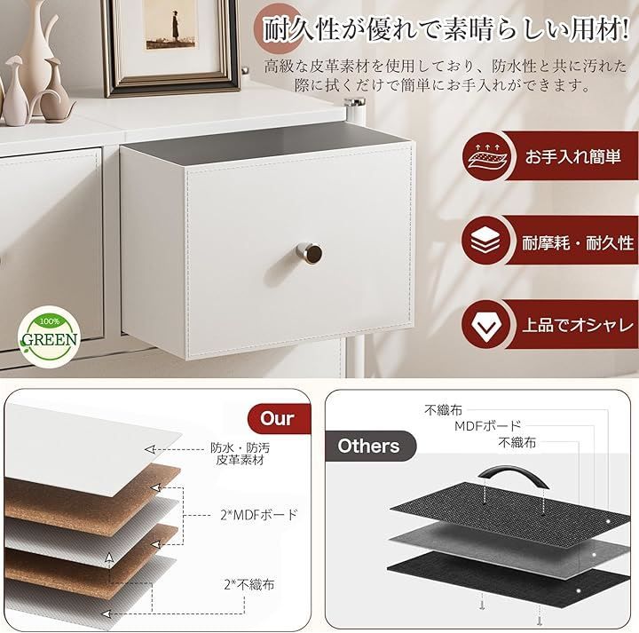 IKIFLY 収納 チェスト タンス 布製 洋服収納 箪笥 引き出し 衣裝ケース  