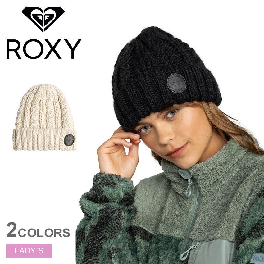 ロキシー ビーニー ERJHA04287 レディース ハーフフリースライナー付き Roxy TRAM BEANIE ROXY カラー:02.ホワイト 品番：2423-0308