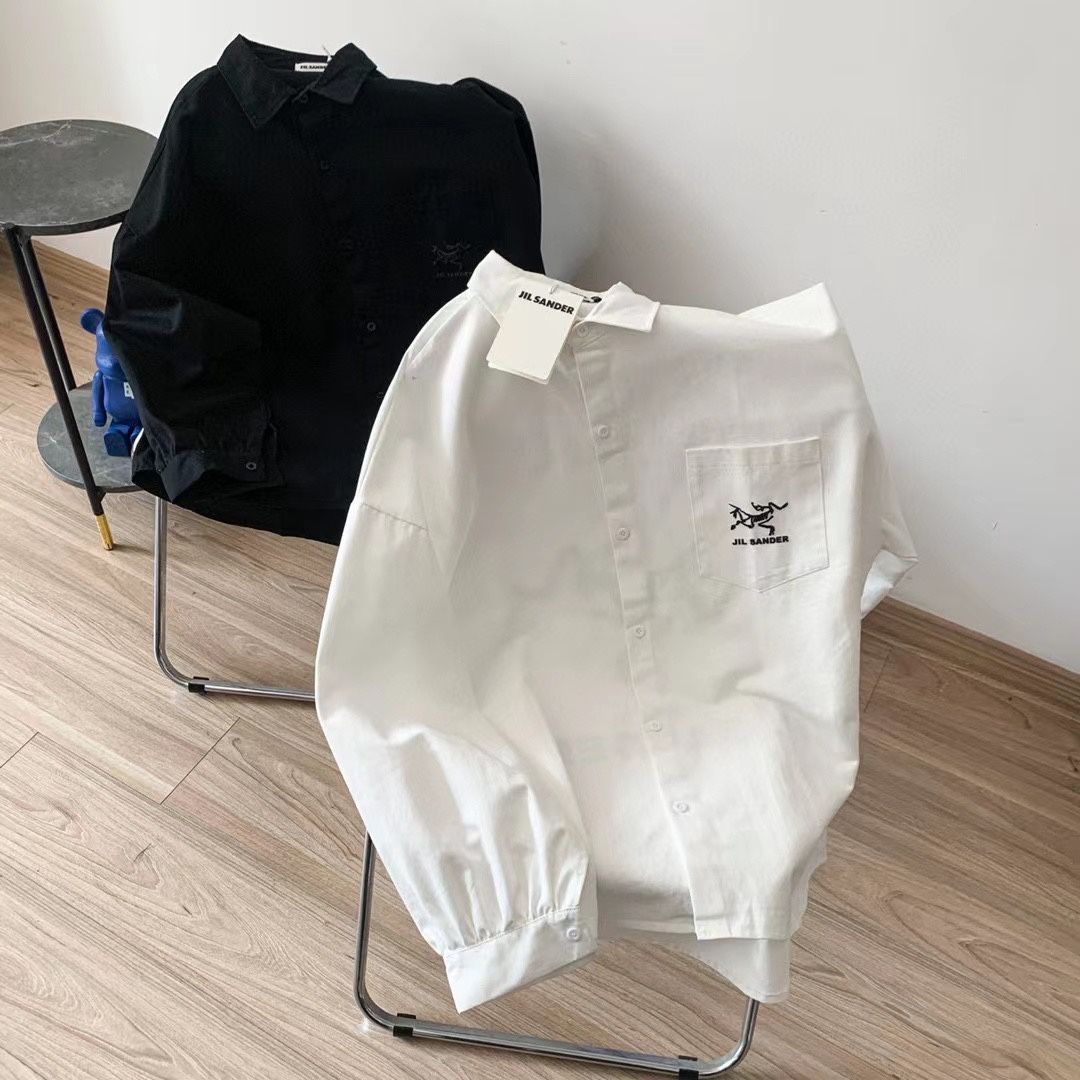 JILSANDER X Arc'Teryx 25SS ミニマリストバブルモノグラムプリントカジュアルデニムシャツジャケット