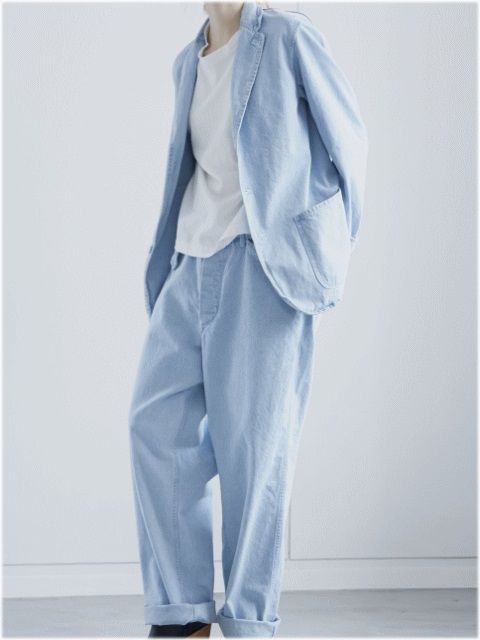 COMOLI コモリ 日本製 BELTED DENIM PANTS ベルテッドデニムパンツ 15F