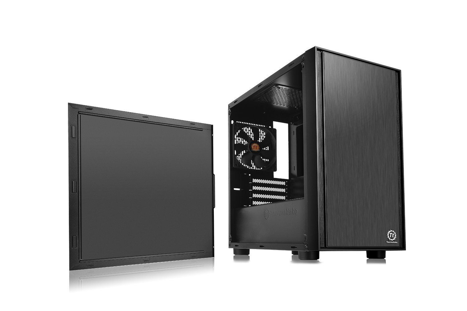 新品 アルミニウム ブラック Thermaltake Versa H17 ミニタワー型PCケース CS7096 CA-1J1-00S1NN-00
