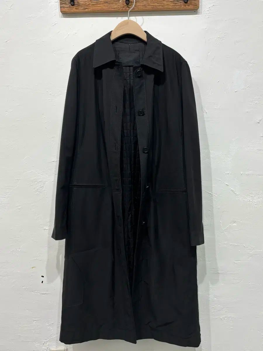 PRADA ブラック ロングコート PRADA プラダ ロングコート レディース38S ブラック ウール 2020