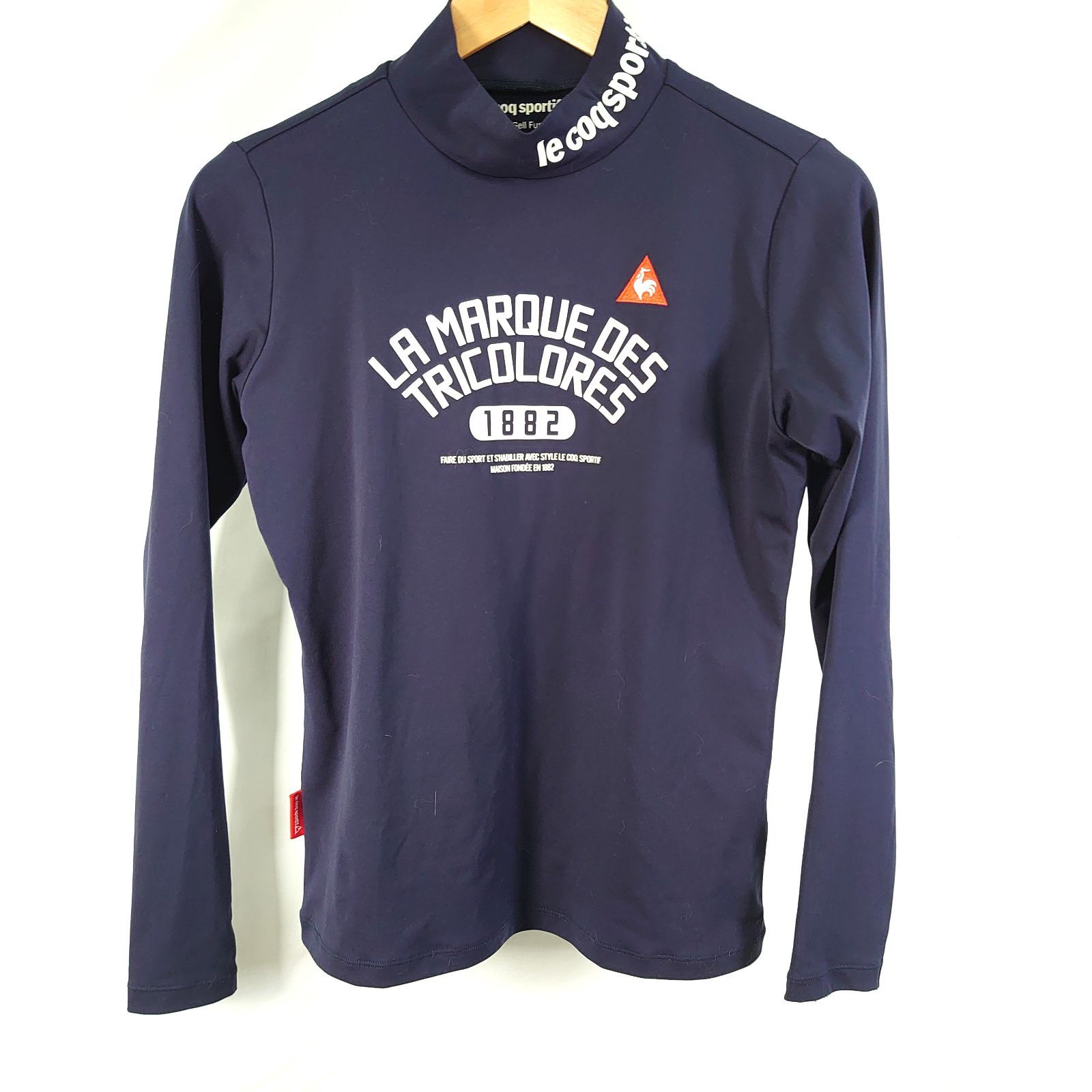 Le Coq Sportif GOLF 長袖シャツ ネイビー  ルコックポルティフゴルフ ゴルフウェア レディース Lサイズ