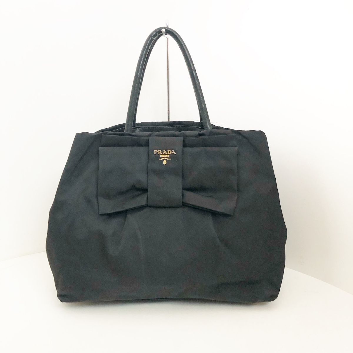 PRADA(プラダ) トートバッグ - BN1601 黒 リボン ナイロン - メルカリ