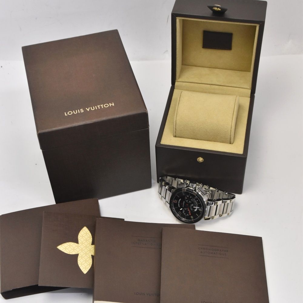 ルイ・ヴィトン LOUIS VUITTON Q1052 タンブール クロノグラフ