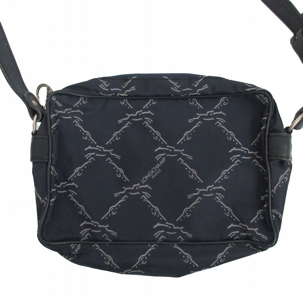 LONGCHAMP ロンシャン ロゴ総柄 ナイロン ショルダーバッグ 斜め