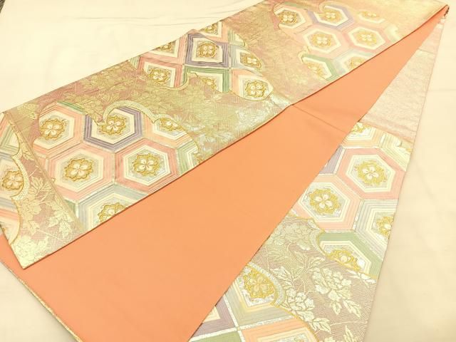 ベストストア日本一受賞店！■平和屋着物■六通柄袋帯　慶祥　八つ藤文　本金箔　三越扱い　逸品　ｈｙ1106 平和屋本店□極上 創業280年 誉田屋源兵衛 六通柄袋帯 唐織