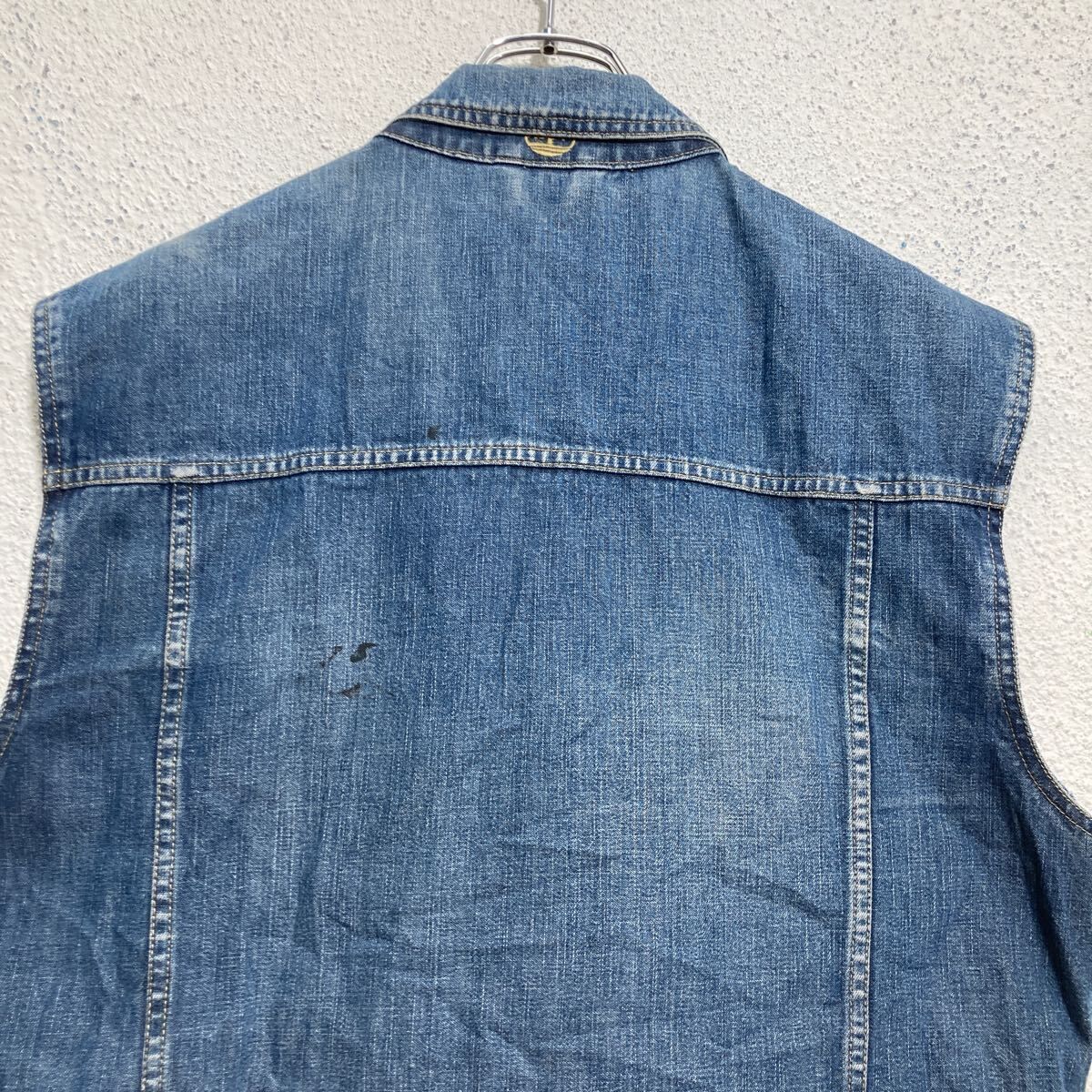 Timberland デニムベスト M ブルー 色落ち ティンバーランド