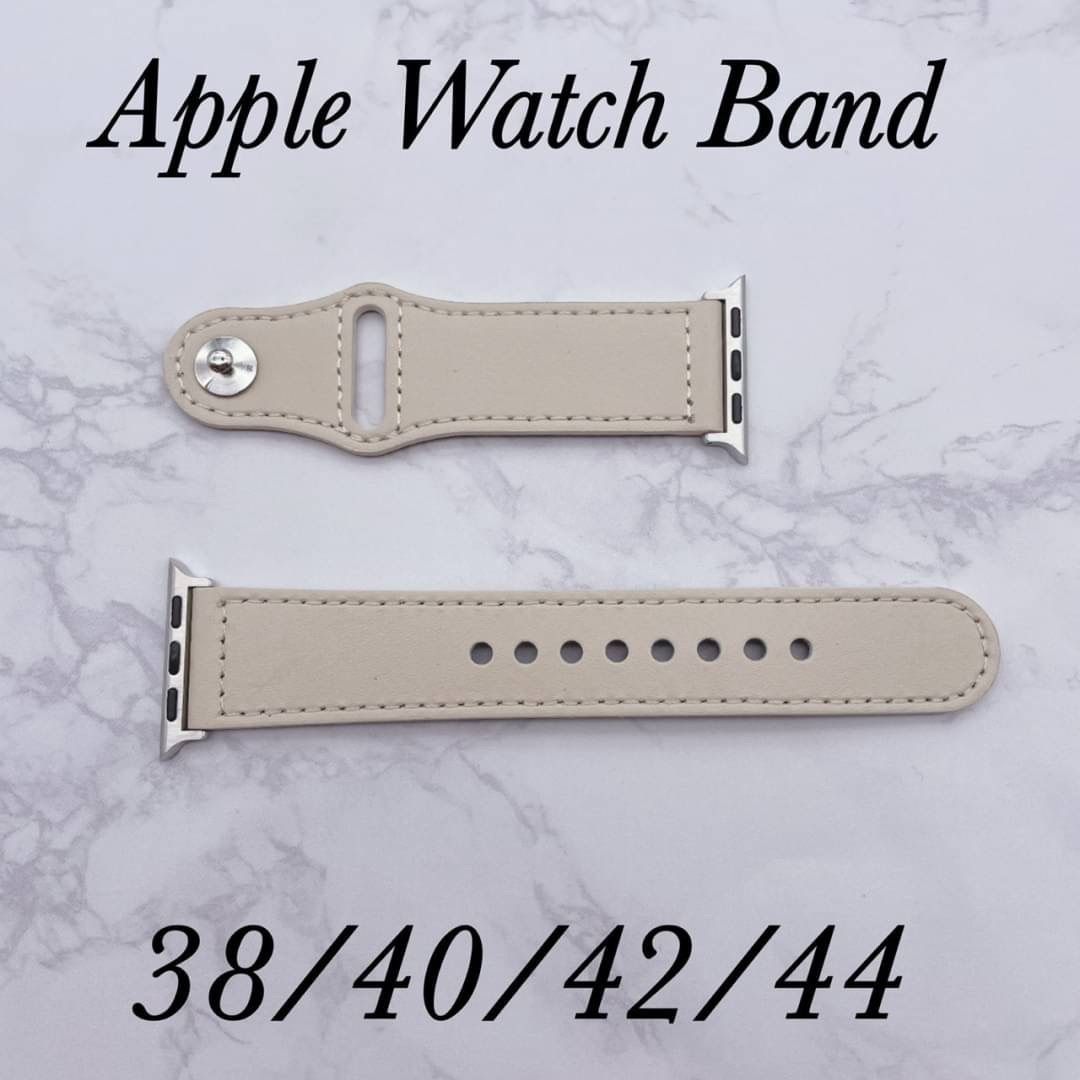 Apple バンド ベージュ Watch アップルウォッチ レザー 38mm - 時計