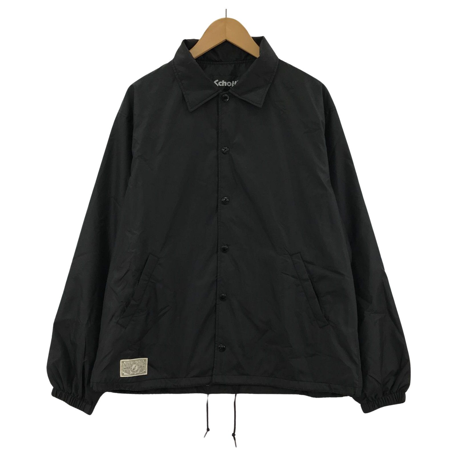 schott ショット バックプリント コーチジャケット sizeL