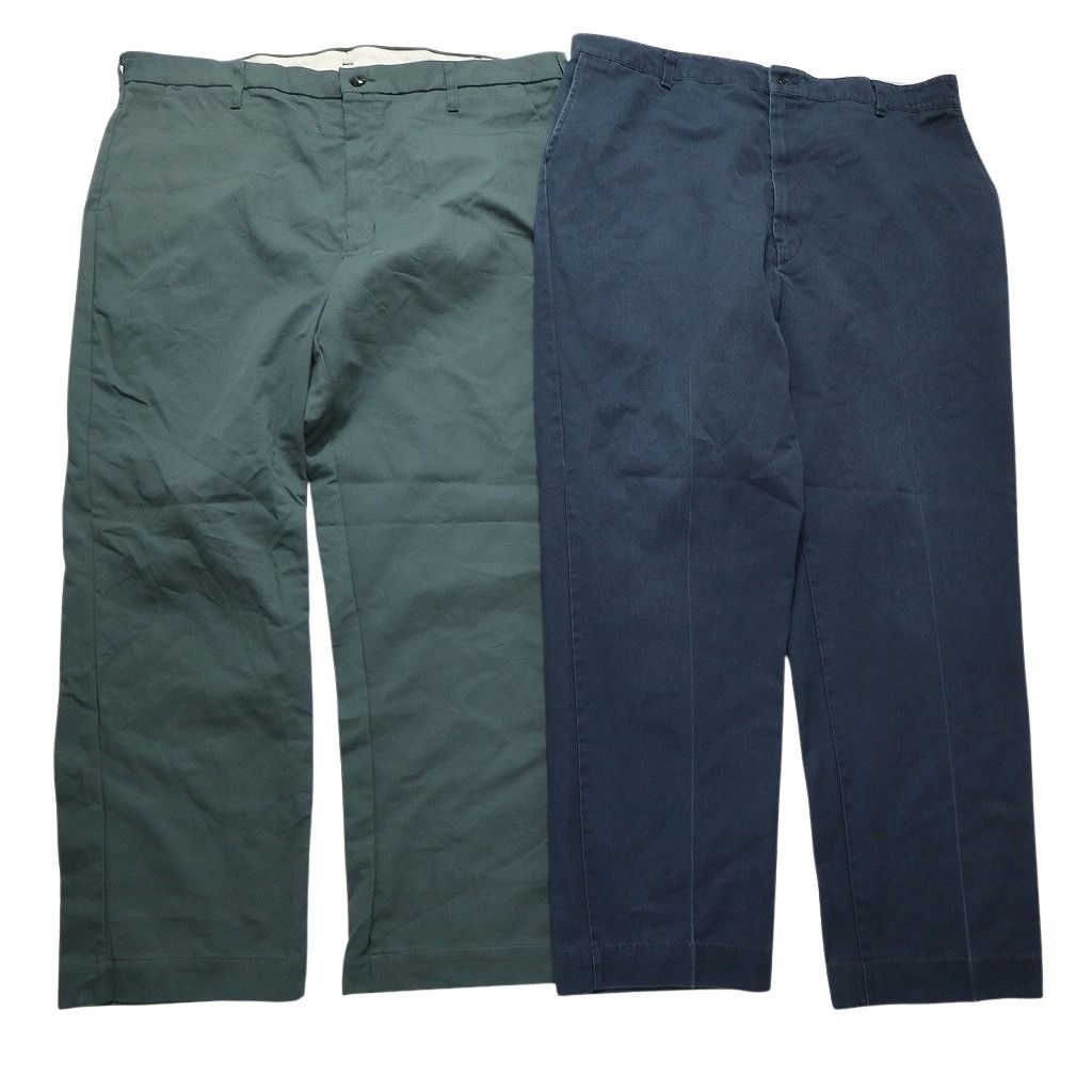 今売れているのはコレ! 古着卸 REDKAP ワーク パンツ 8枚セット メンズ 34 38 40 42 カーゴ センタークリース ネイビー グレー 古着 NB9835