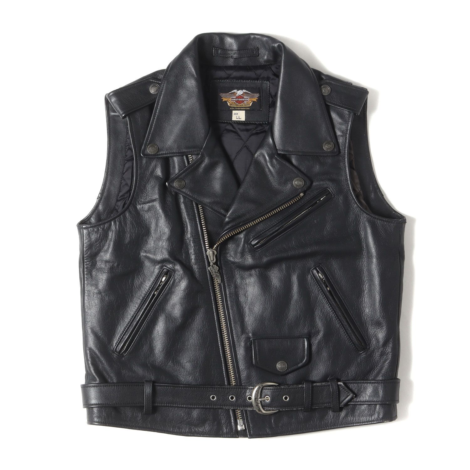 HARLEY-DAVIDSON ハーレーダビッドソン ベスト サイズ:XL HOG エンボス