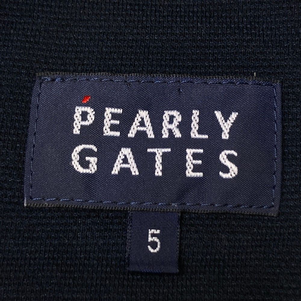 サイズ：5 PEARLY GATES パーリーゲイツ  半袖ポロシャツ  ネイビー系 [240101430736] ゴルフウェア メンズ ストスト サイズ：5 PEARLY GATES パーリーゲイツ 半袖ポロシャツ