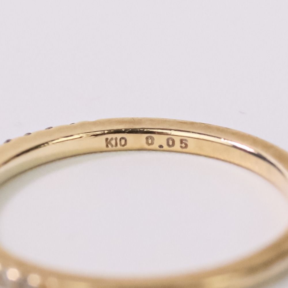 美品　アガット agete K10 イエローゴールド　ピンキーリング　5号　地金 K10ピンキーリング｜ピンキーリング｜アガット 公式オンラインストア