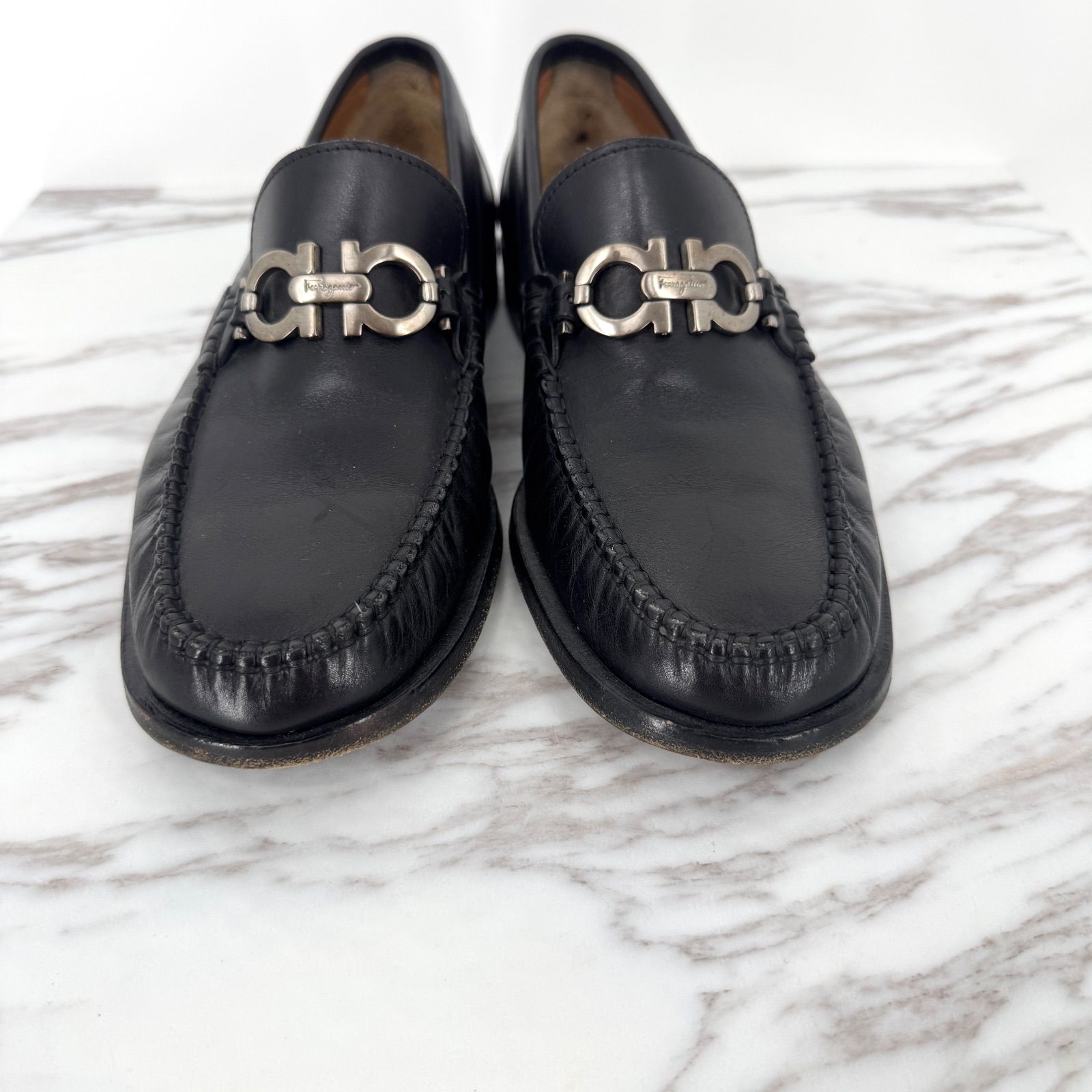 Salvatore Ferragamo ローファー　メンズ　美品 26cm 本革 26.5㎝ SALVATORE FERRAGAMO ローファー UR32372EE