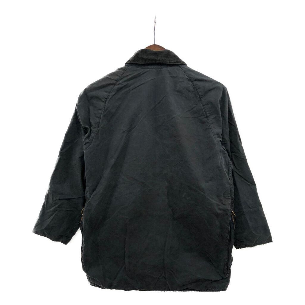 90年代 イングランド製 Barbour バブアー BEAUFORT ビューフォート オイルドジャケット ユーロ ブラック (メンズ C38) 中古 古着 P6611 90年代 イングランド製 Barbour バブアー BEAUFORT ビューフォート