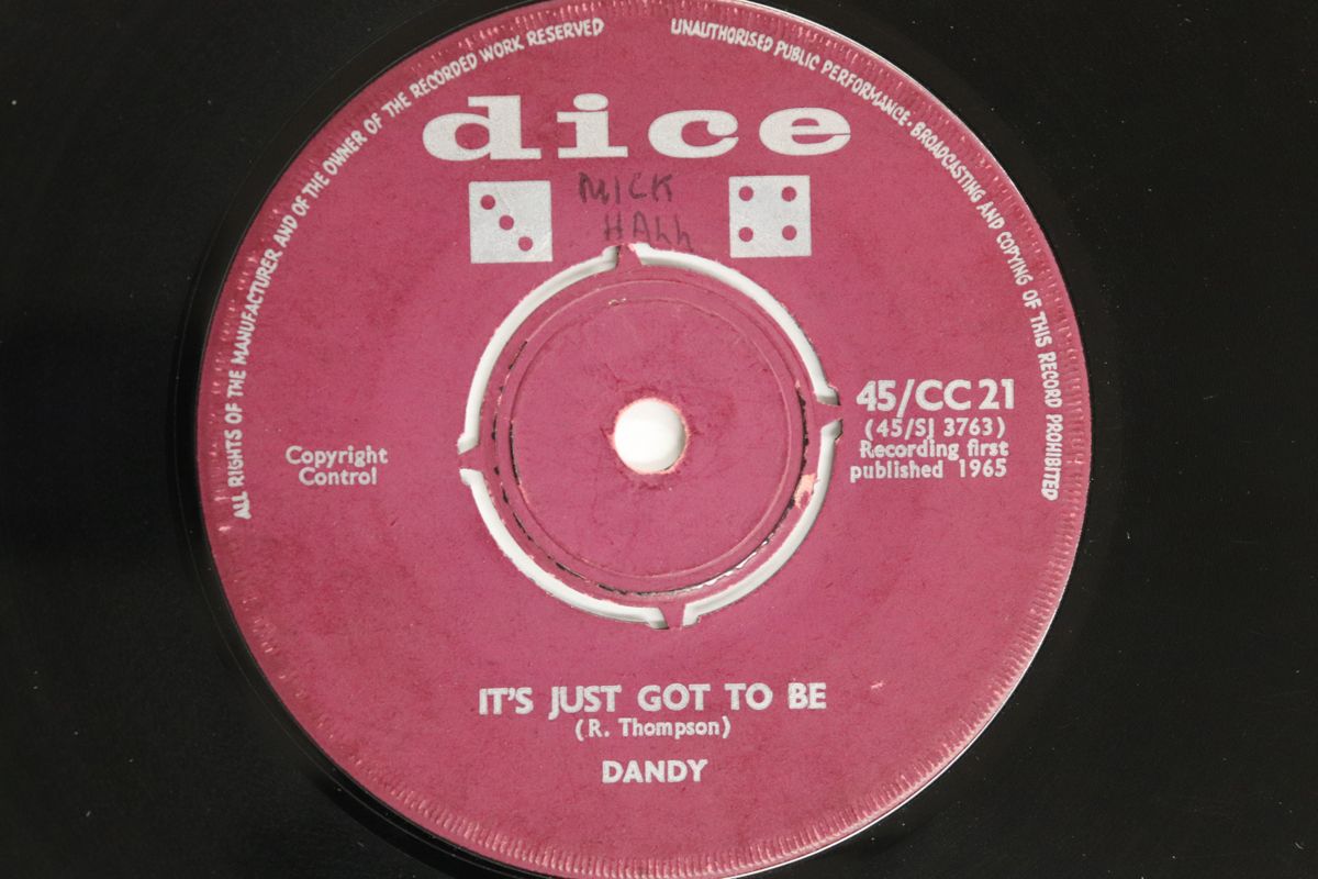 英7” Dandy Baby Dont Go / Its Just Got To Be 45CC21 DICE /00080