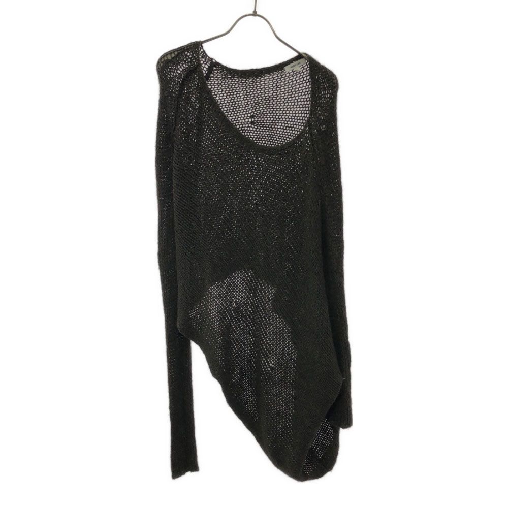 ヘルムートラング アルパカシルクブレンド 長袖 アシメントリー ニット  