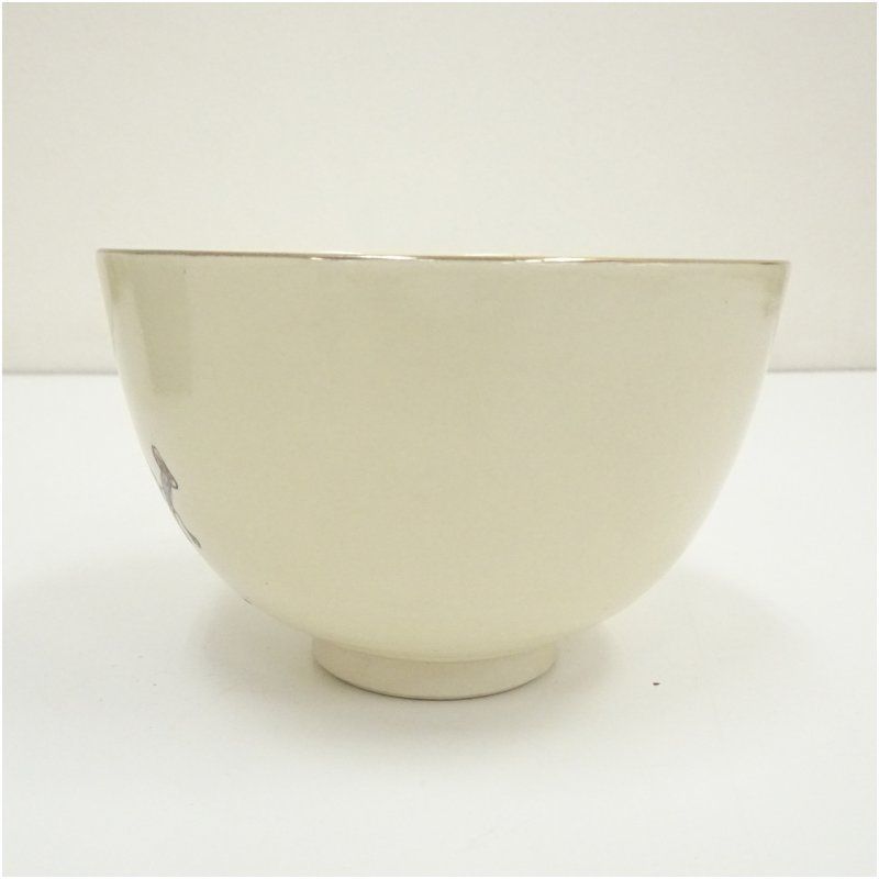 隆山造 堺南蛮人絵茶碗（箱付） 茶道 抹茶 おしゃれ 抹茶茶碗 抹茶碗