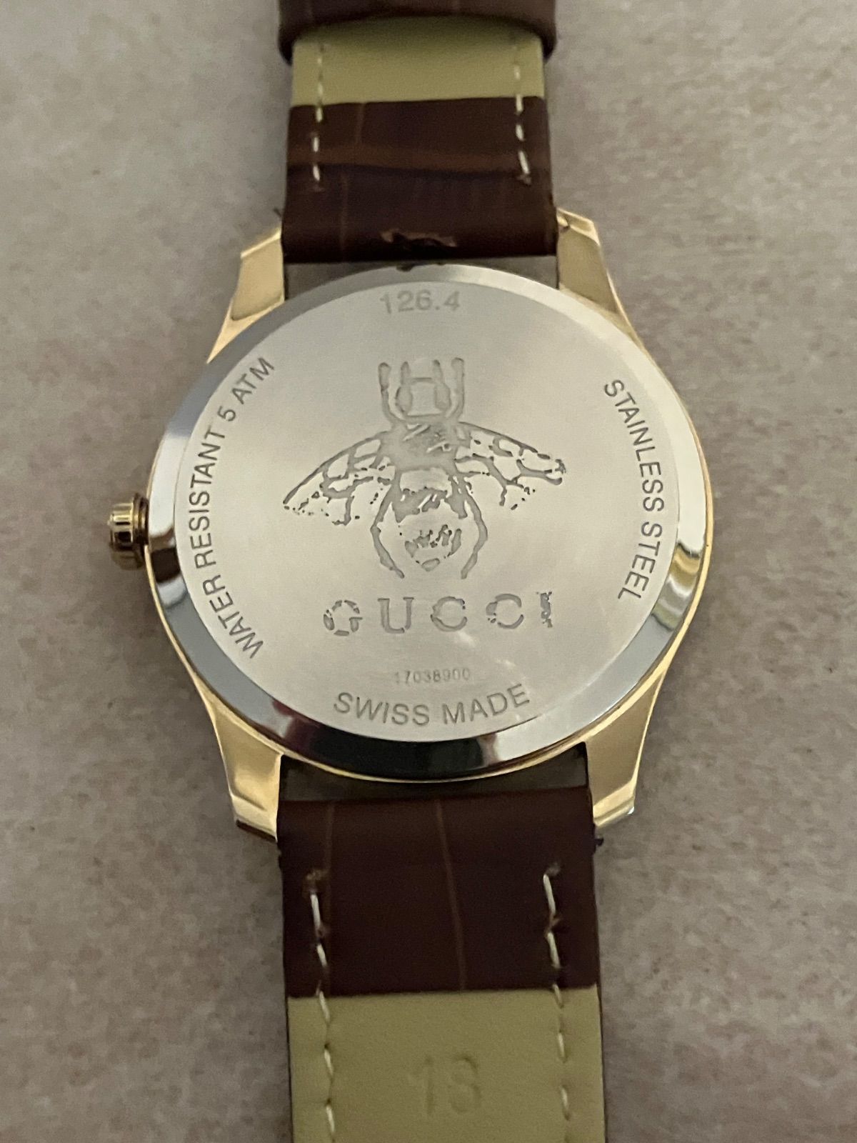 【新品電池】　GUCCI　グッチ　腕時計　Gフェイス　 クォーツ u-stream-watch_gu-ya1264125