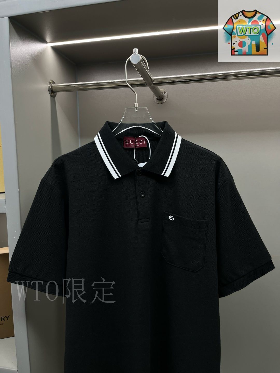 今日特価】GUCCI Pocket Embroidery Polo グッチポケット刺繍