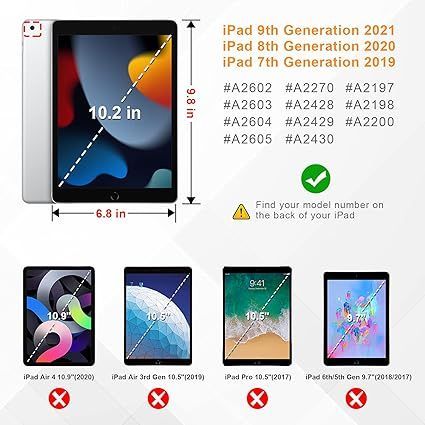 【在庫処分】Fintie iPad 10.2 ケース iPad 第 9 / 8 / 7世代 ケース 2021 2020 2019 保護カバー ２つ折スタンド マルチ視角 オートスリープ機能付き 傷つけ防止 PU合成レザー iPad 10.2インチ(20