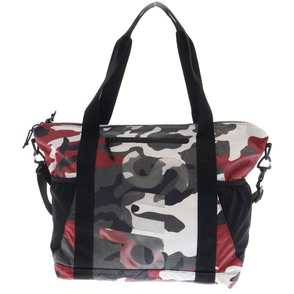 SUPREME (シュプリーム) 21SS Zip Tote red camo ジップトート レッドカモ ショルダーバッグ レッド/グレー