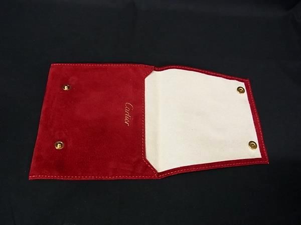 □美品□ Cartier カルティエ スエード マルチケース 小物入れ メンズ