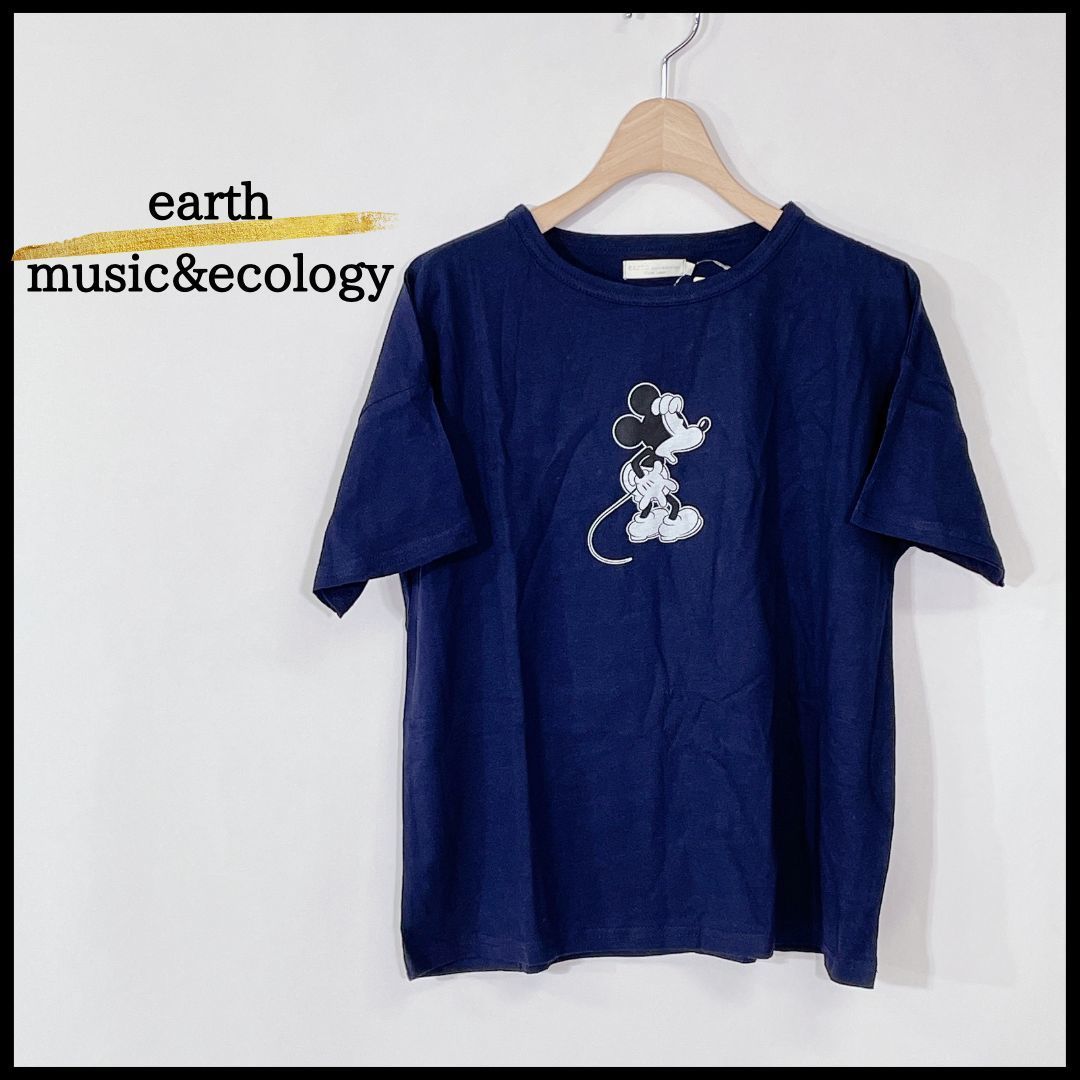 新品未使用タグ付earth musicecology アース ミッキーTシャツ
