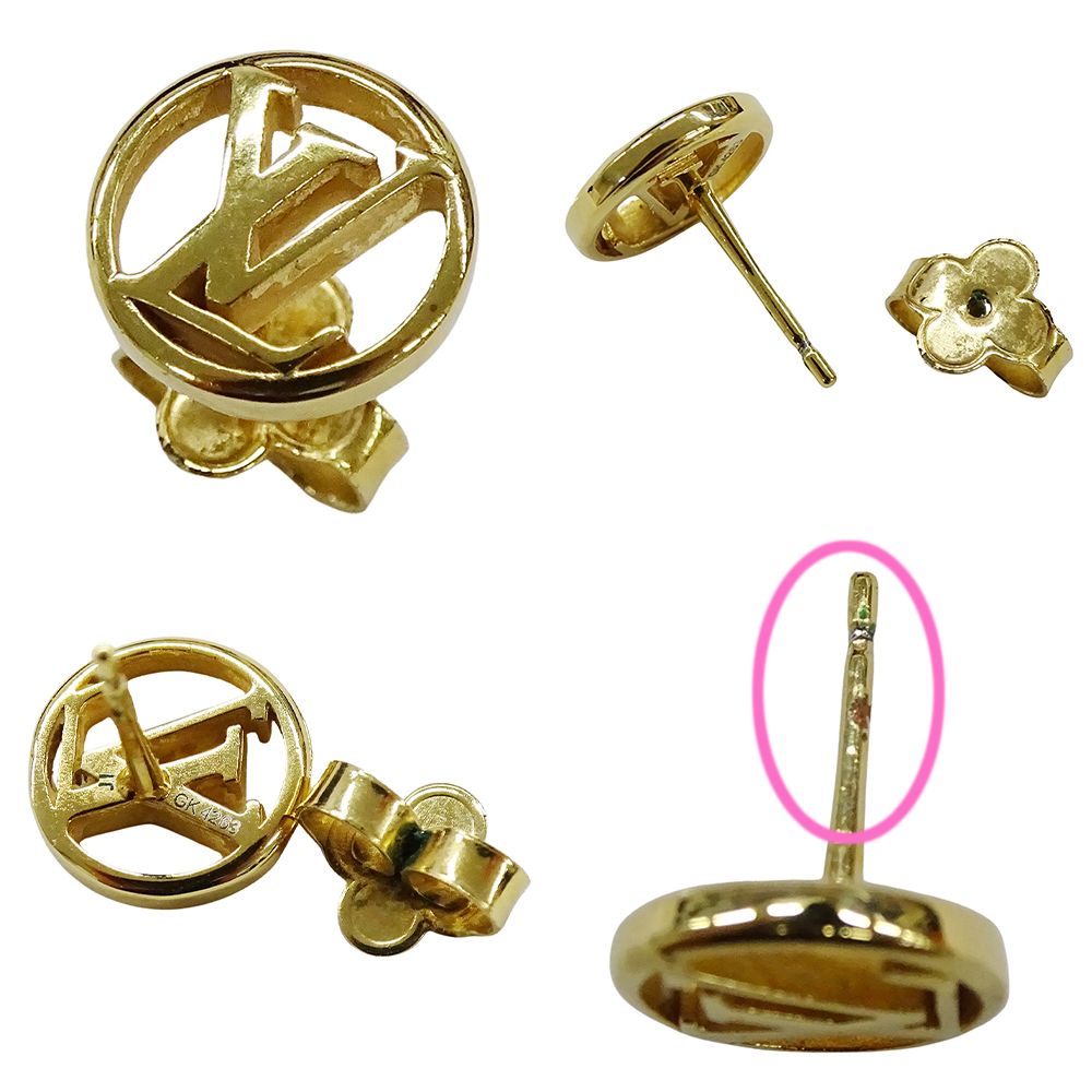 美品 ルイヴィトン ブックル ドレイユ ガーデン ルイーズ ゴールド