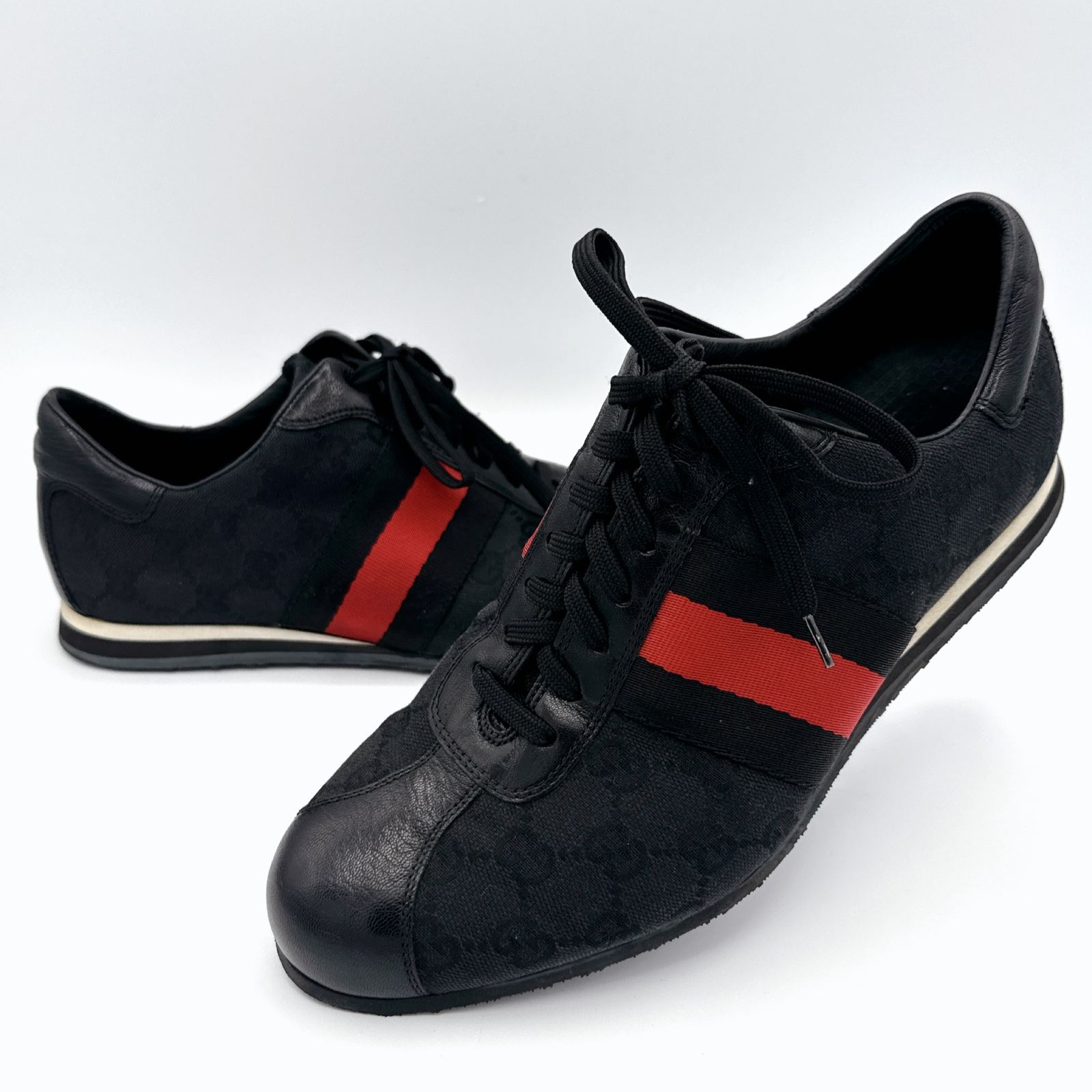 美品】グッチ GUCCI スニーカー シェリーライン GGキャンバス 38 1/2 