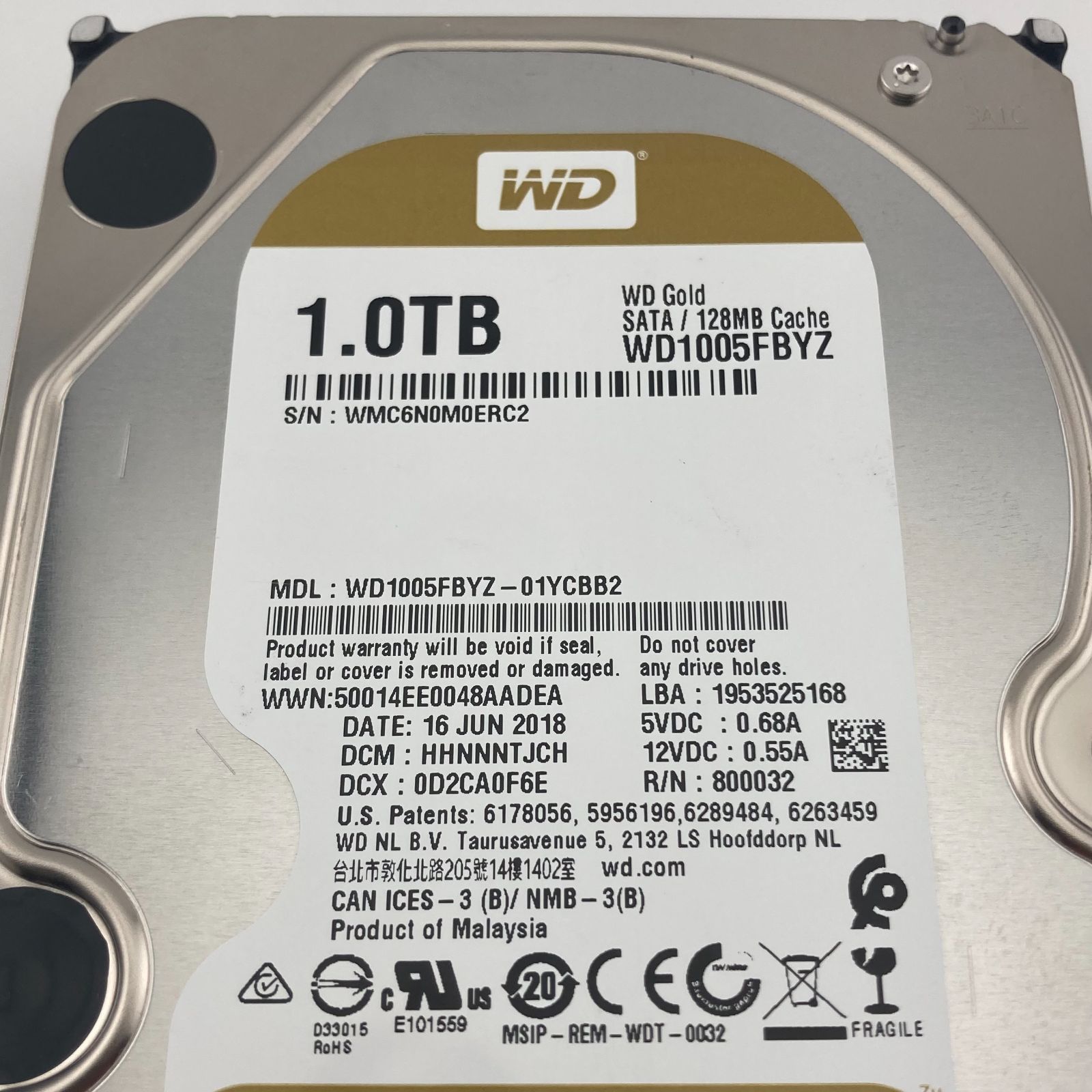 Western Digital Gold 1TB 3.5
