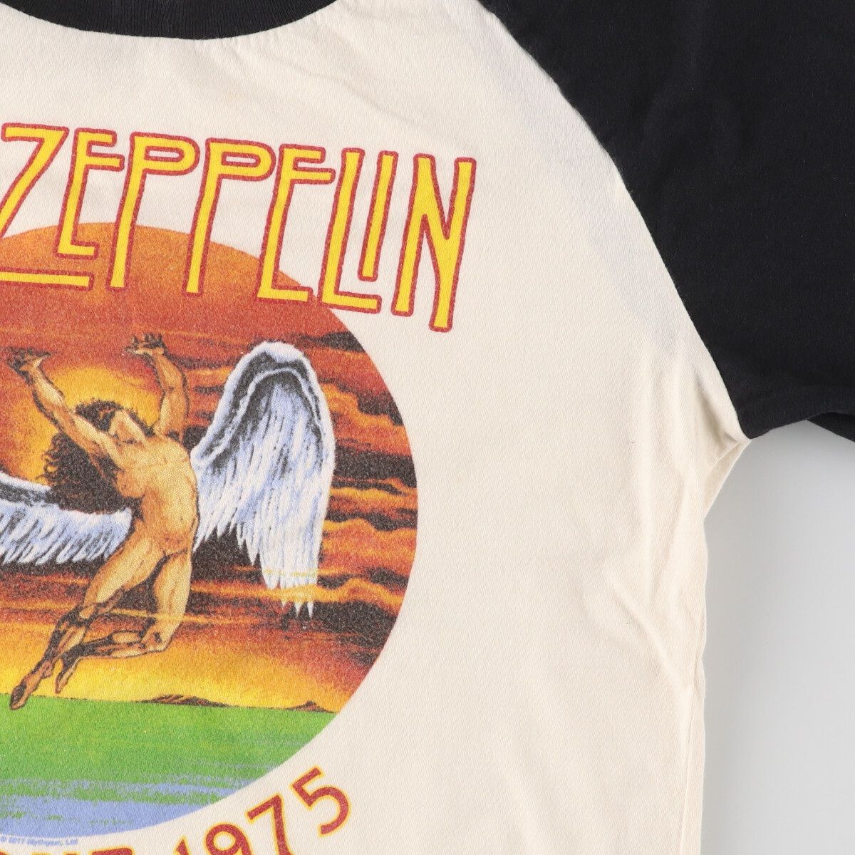 古着 LED ZEPPELIN レッドツェッペリン 七分袖 ラグラン バンドT