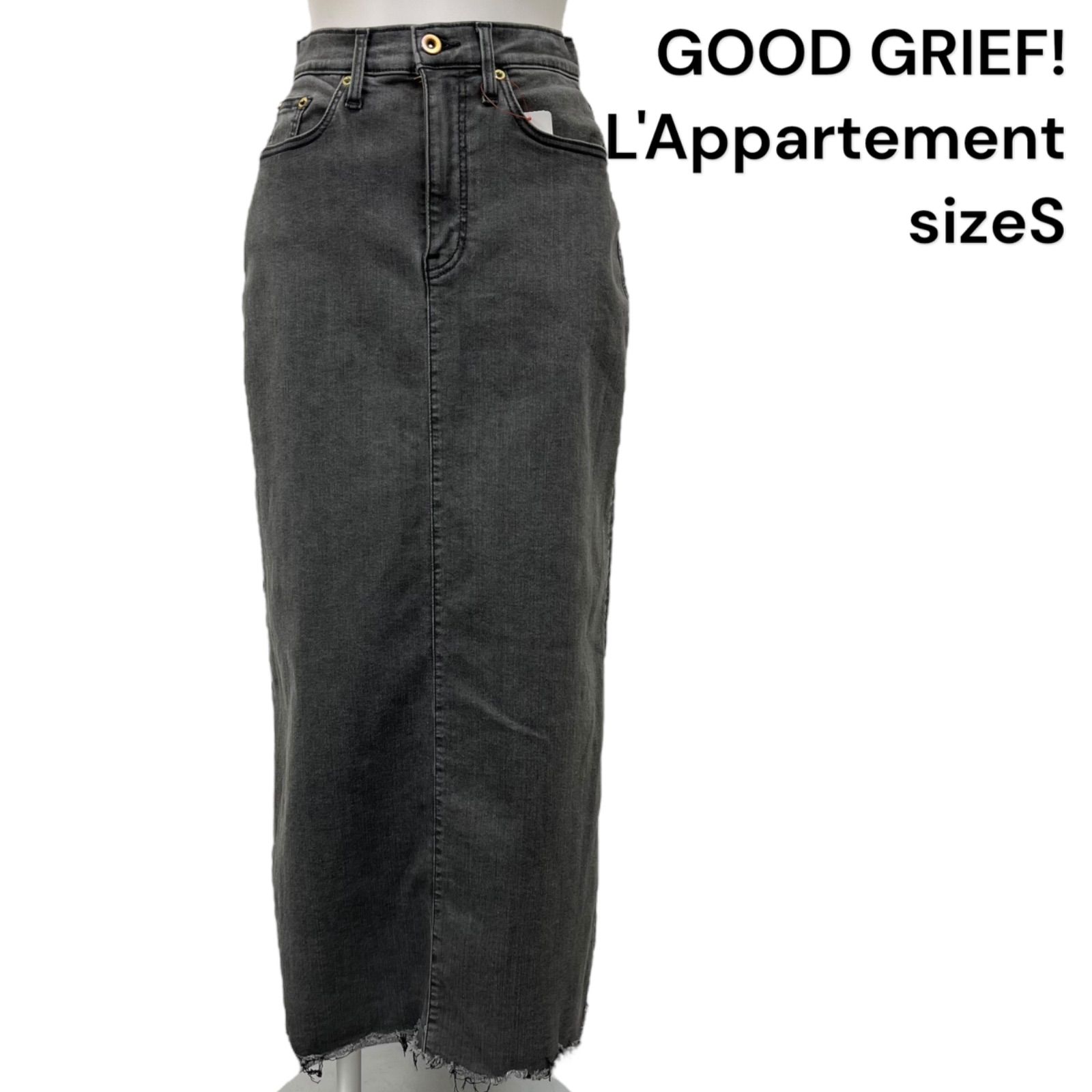 アパルトモン GOOD GRIEF デニムロングスカート　S ◇GOOD GRIEF! アパルトモン グッドグリーフ デニムスカート