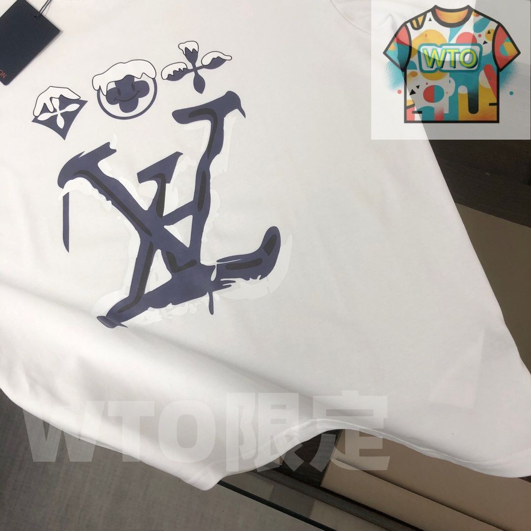 本日限定特価】Louis Vuitton 春夏 ロゴプリントTシャツ [本日