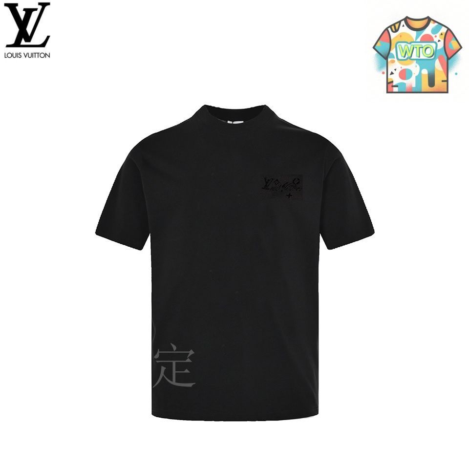 【新品未使用】LOUIS VUITTON Tシャツ　箱付き 今日特価】Louis Vuitton ルイ・ヴィトン 25ss フロッキング