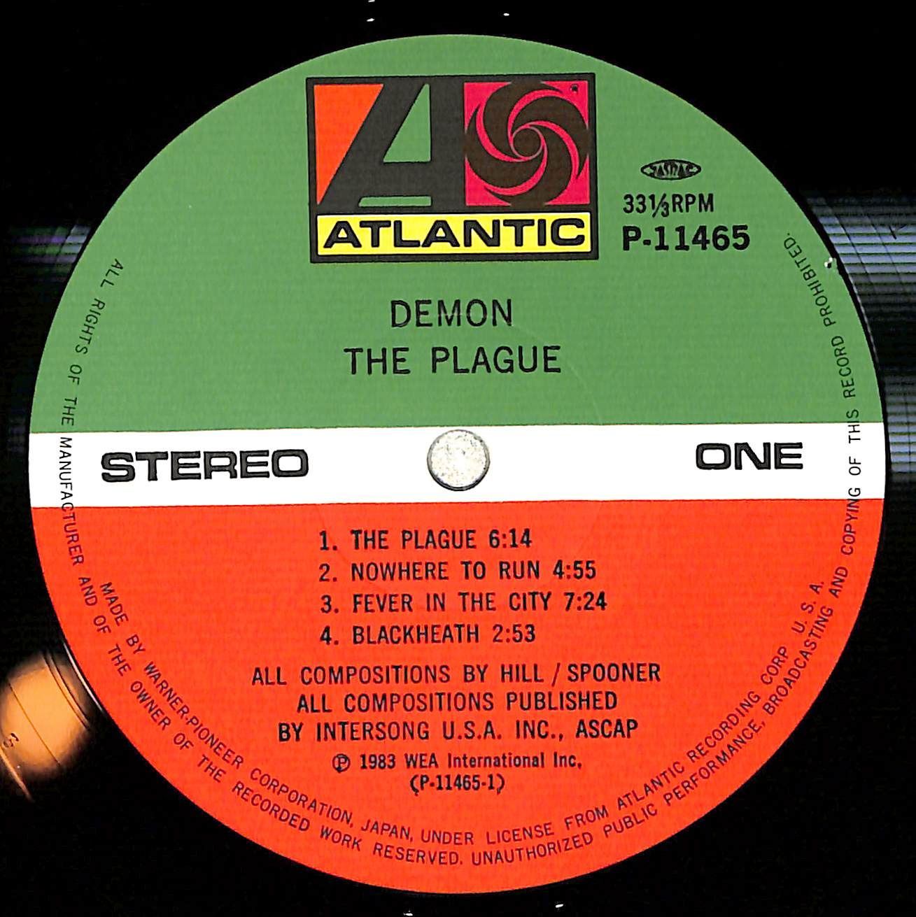 帯付きLP】Demon The Plague ディーモン 悪魔主義 P-11465 - メルカリ