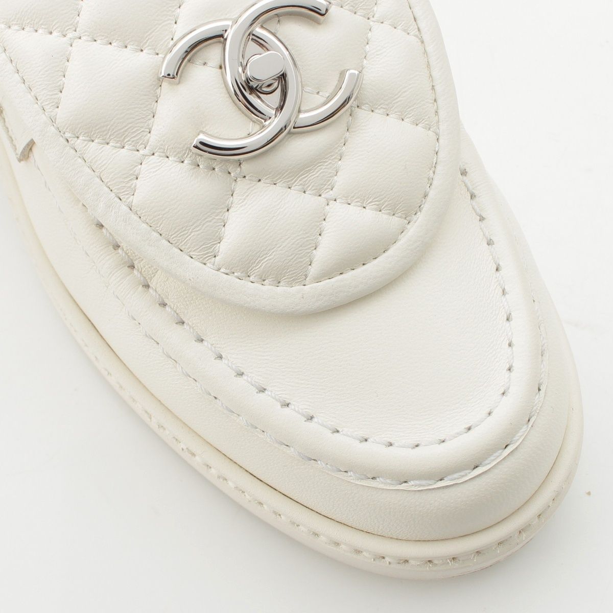 ▲未使用/保管品 シャネル CHANEL ターンロック ローファー マトラッセ CHANEL シャネル ローファー ハートターンロック マトラッセ 35