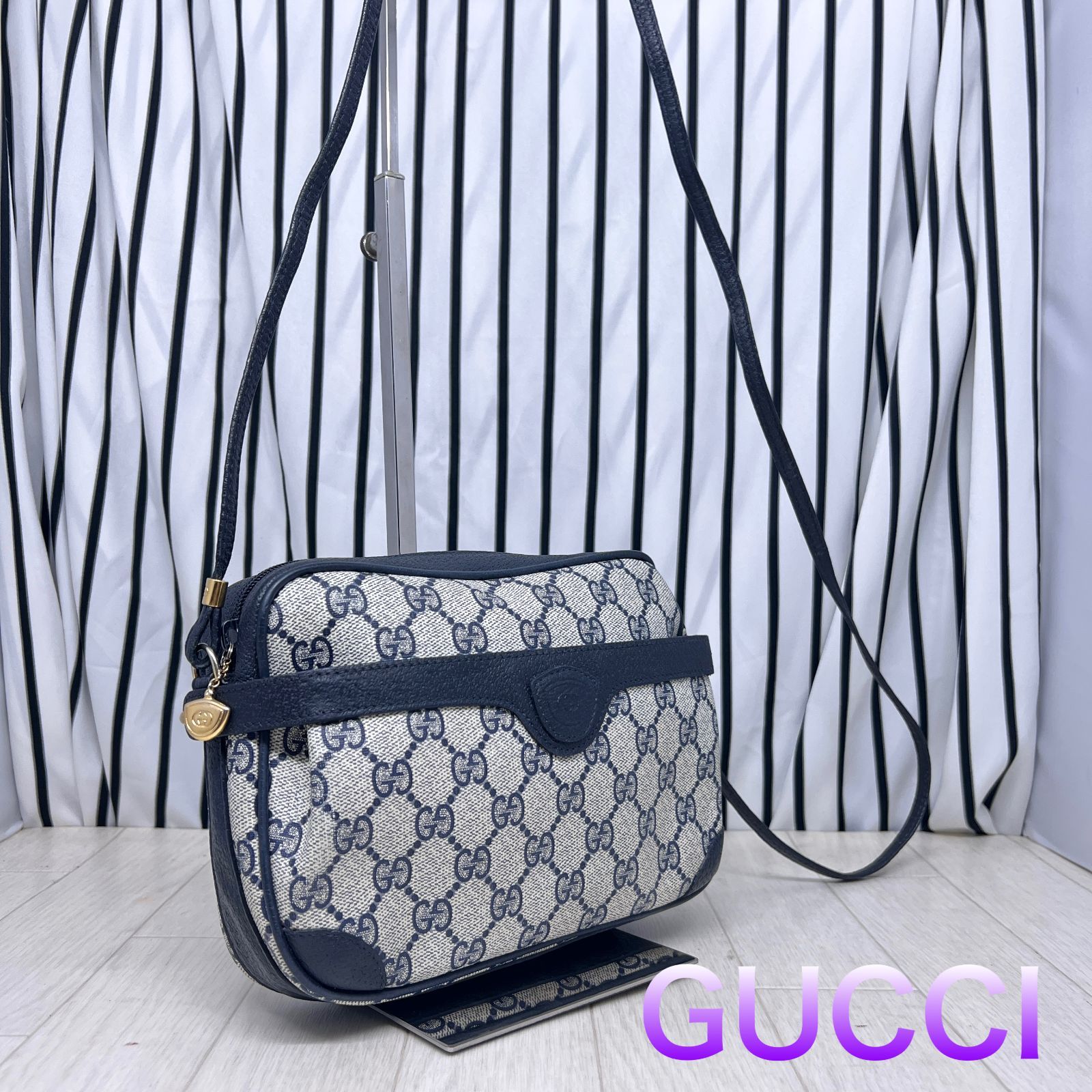 美品】GUCCI オールドグッチPVC斜めがけショルダーバッグ - カピバラ