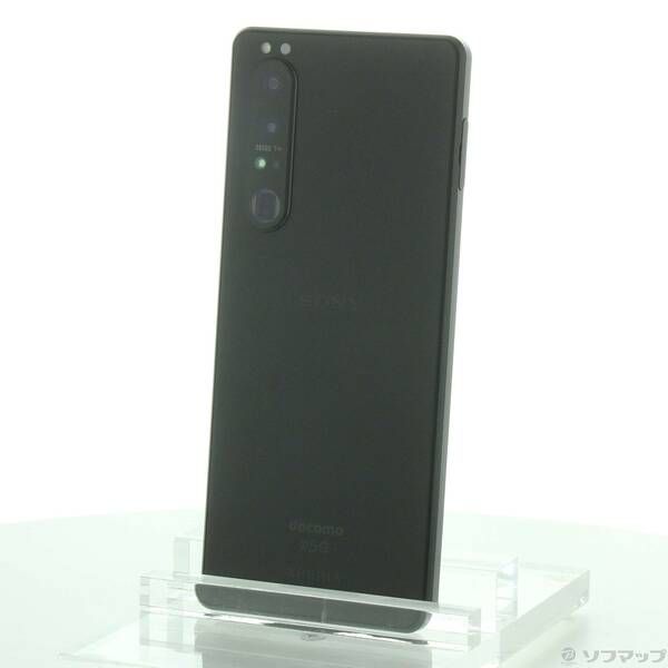 中古品〕 Xperia 1 III 256GB フロストブラック SO-51B docomoロック