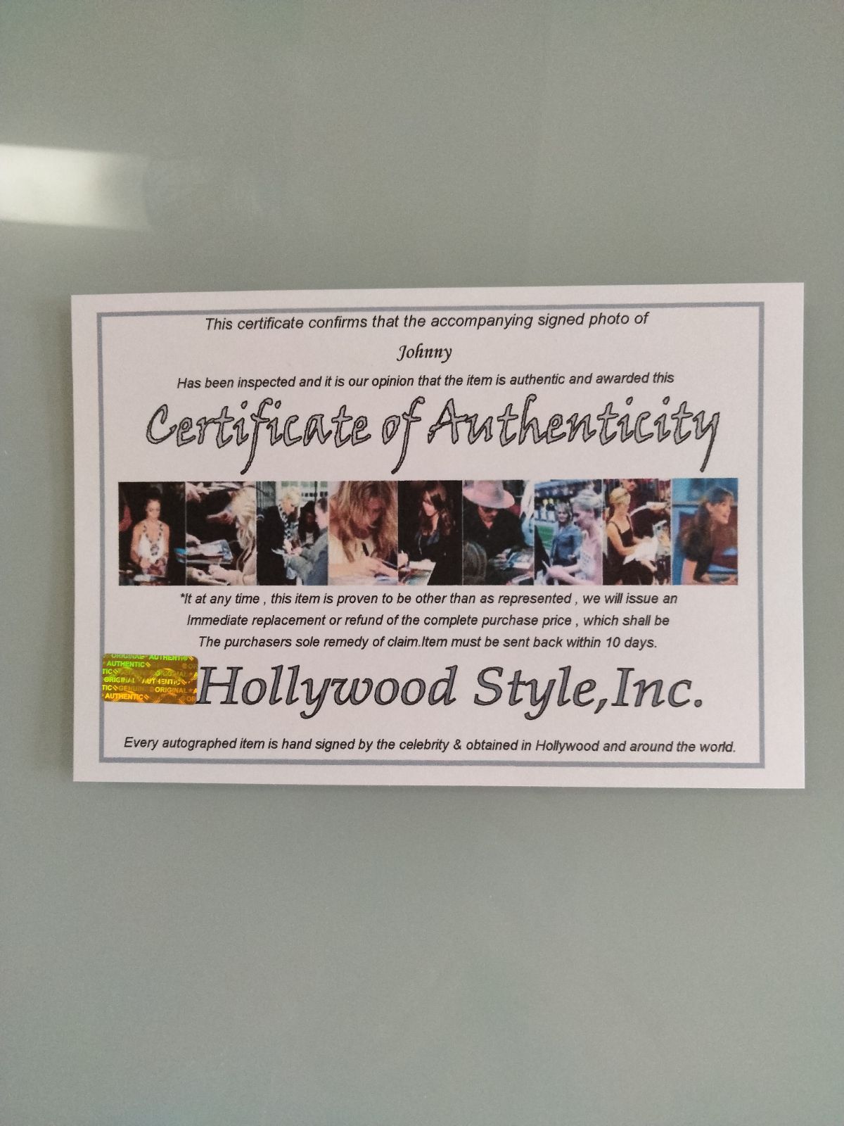 ジャニー直筆サイン入り2Lサイズ写真…Johnny…NCT… - メルカリ