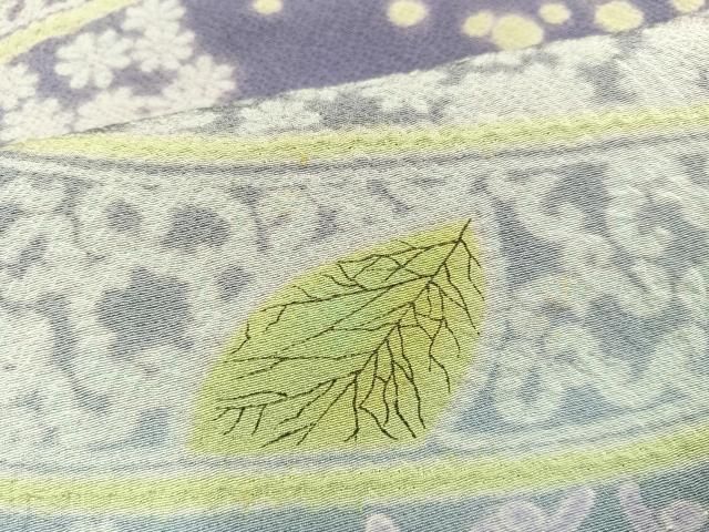 平和屋着物○十日町 名門 滝泰謹製 訪問着 草花文 暈し染め 正絹 逸品