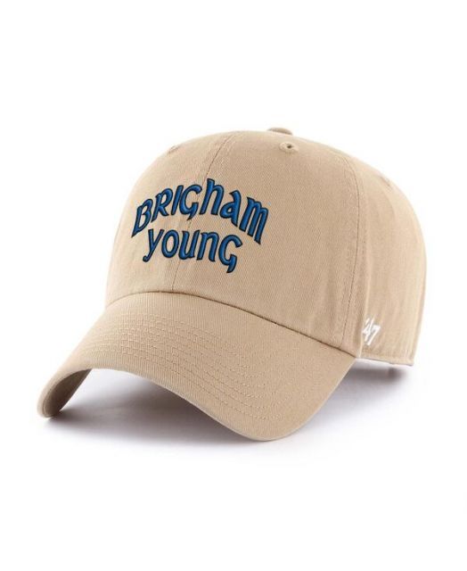 送料無料 47ブランド メンズ 帽子 アクセサリー Men s Khaki BYU Cougars Vault Clean Up Adjustable Hat Khaki
